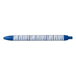 Blauw Witte Strepen Zwarte Inkt Pen