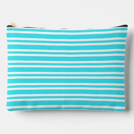 Blauw Witte Strepenpatroon Groot Etui (Voorkant)