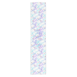 Blauw-witte tafelloper