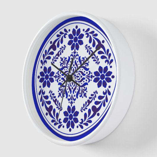 Blauw-witte Talavera Drie (Hoek)