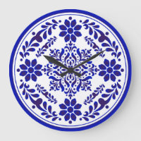 Blauw-witte Talavera Drie