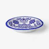 Blauw-witte Talavera Drie Papieren Kommen (Gebogen)