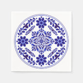 Blauw-witte Talavera Drie Servet (Voorkant)