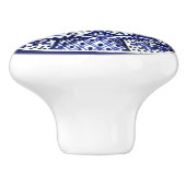 Blauw-witte Talavera Seis Keramische Knop (Zijkant)