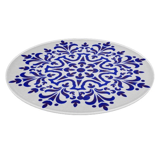 Blauw-witte Talavera Vier Snijplank (Hoek)