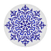 Blauw-witte Talavera Vier Snijplank (Voorkant)
