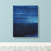 Blauw-witte Textuur Achtergrond Canvas Afdruk (Insitu (Houten vloer))