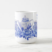 Blauw-witte theeset met vogeltjes Mok (Center)