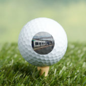 Blauw-witte trein golfballen (Insitu Shirt)