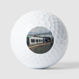 Blauw-witte trein golfballen