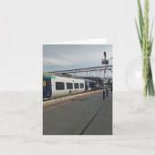 Blauw-witte trein kaart (Voorkant)