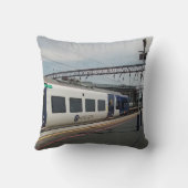 Blauw-witte trein kussen (Achterkant)