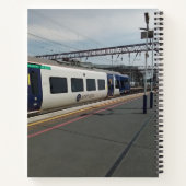 Blauw-witte trein notitieboek (Achterkant)