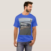 Blauw-witte trein t-shirt (Voorkant volledig)