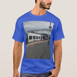 Blauw-witte trein t-shirt