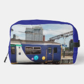 Blauw-witte trein toilettasje (Achterkant)