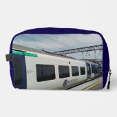 Blauw-witte trein toilettasje (Voorkant)