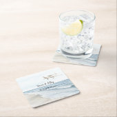 Blauw-witte vliegtuigen kartonnen onderzetters (Insitu)