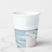 Blauw-witte vliegtuigen papieren bekers (Rechts)