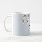  Blauw Witte Vlinder Bloemen Koffiemok (Links)
