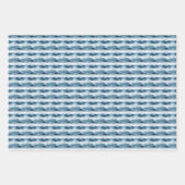 Blauw-witte Waterverf Bergen Inpakpapier Vel (Voorkant 2)