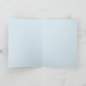 Blauw-witte werveling Abstract Ontwerp Blank Kaart (Binnen)