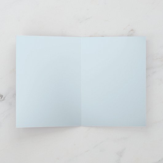 Blauw-witte werveling Abstract Ontwerp Blank Kaart (Binnen)