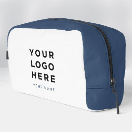 Blauw Witte Zakelijk Logo Naam Instagram Reizen Toilettasje