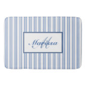 Blauw-wittrapsgewijs paniekhuis badmat (Voorkant)