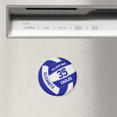blauw witvolleybalteam naam jongens jongens magneet (Insitu (Vaatwasser))