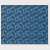 Blauw Wolken Abstract Cadeaupapier (Vlak)