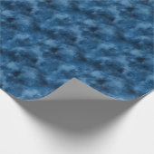 Blauw Wolken Abstract Cadeaupapier (Hoek)