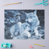 blauw wolkenpapier tissuepapier (Craft)