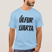 Blauw wolvenhart in IJslands (úlfur hjarta) T-shirt (Voorkant)