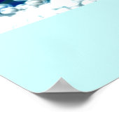 blauw wonder - Poster (Hoek)