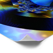 Blauw Wonder Poster (Hoek)