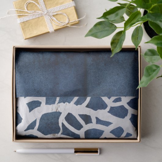 Blauw Wood Tissuepapier (Geschenk)