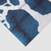 Blauw Wood Tissuepapier (Detail)