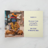 BLAUW WORDEN - SORRY KAART (Binnen)