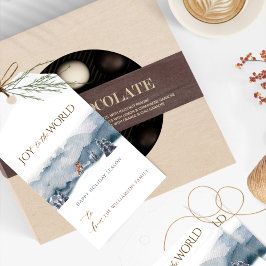 Blauw Woud en Vos, Vreugde aan de Wereld, Vakantie Cadeaulabel