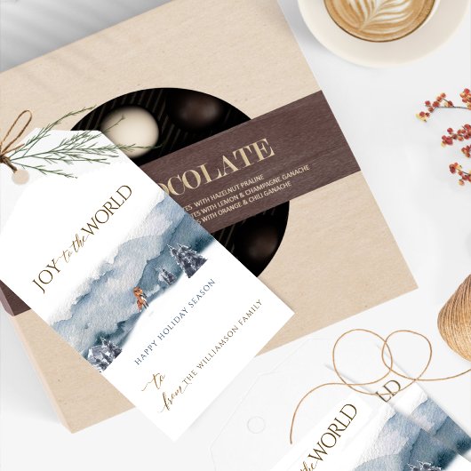 Blauw Woud en Vos, Vreugde aan de Wereld, Vakantie Cadeaulabel