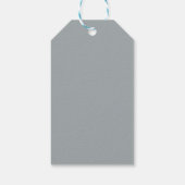Blauw Wreath Patroon (van William Morris) Cadeaulabel (Achterkant)