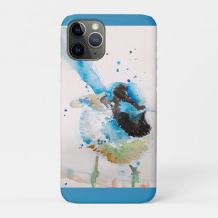 Blauw Wren Aquarel Schilderij Australische Vogels Case-Mate iPhone Case