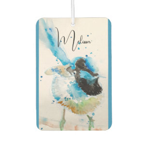 Blauw Wren Aquarel Schilderij Australische Vogels Luchtverfrisser