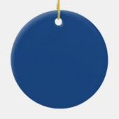 Blauw Yin Yang Lotus ornament (Achterkant)