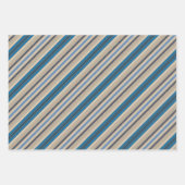 Blauw Yuletide Fantasie Verpakkingsdocument Inpakpapier Vel (Voorkant 2)