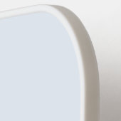 Blauw Zacht Wit Pastel Effen Kleur Pickleball Paddle (Links Detail)