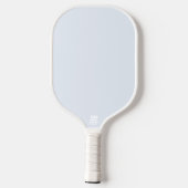Blauw Zacht Wit Pastel Effen Kleur Pickleball Paddle (Achterkant)
