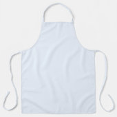 Blauw Zacht Wit Pastel Effen Kleur Schort (Voorkant)