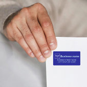 Blauw Zakelijk Adreslabel Etiket